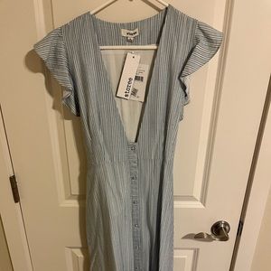 Nordstrom striped midi dress.